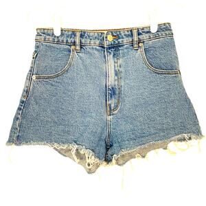 Rolla’s High Rise Slim Dusters Denim Shorts Womens Size 29 Blue Cut Off Shorts